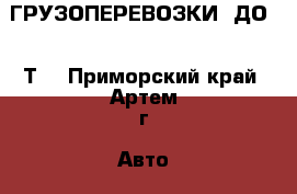 ГРУЗОПЕРЕВОЗКИ  ДО  2 Т. - Приморский край, Артем г. Авто » Услуги   . Приморский край,Артем г.